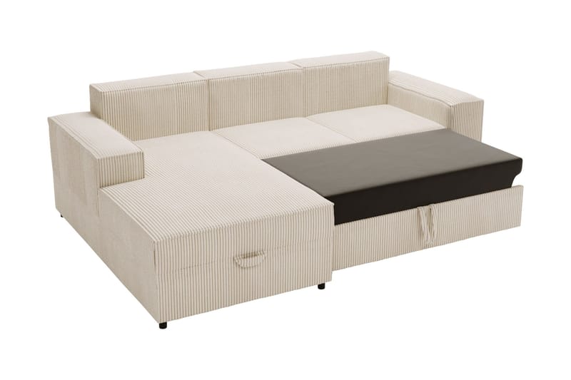 Bizantine Sovesofa m. Chaiselong 3-personers - Hvid - Møbler - Sofaer - Sovesofaer