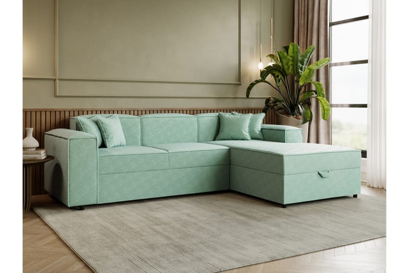Bizantine Sovesofa m. Divan 3-personers - Grå - Møbler - Sofaer - Sovesofaer