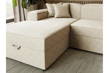 Bizantine Sovesofa m. Divan 3-personers - Grå - Møbler - Sofaer - Sovesofaer
