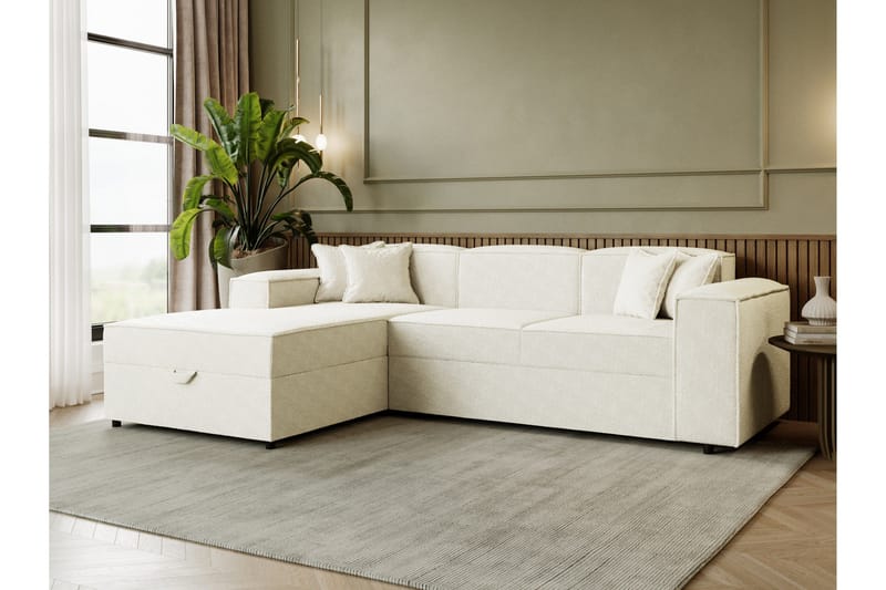 Bizantine Sovesofa m. Divan 3-personers - Beige - Møbler - Sofaer - Sovesofaer
