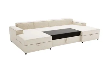 Bizantine Sovesofa med dobbeldivan 4-personers - Hvid - Møbler - Sofaer - Sovesofaer
