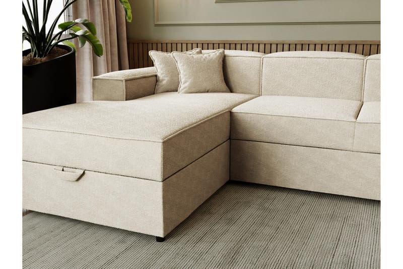 Bizantine Sovesofa med dobbeldivan 4-personers - Beige - Møbler - Sofaer - Sovesofaer