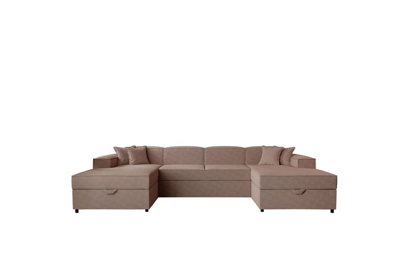 Bizantine Sovesofa med dobbeldivan 4-personers - Lyserød - Møbler - Sofaer - Sovesofaer