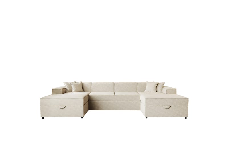 Bizantine Sovesofa med dobbeldivan 4-personers - Beige - Møbler - Sofaer - Sovesofaer