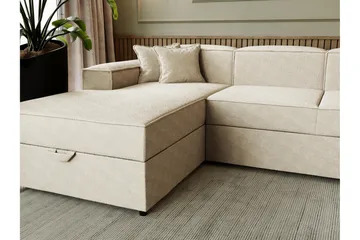 Bizantine Sovesofa med dobbeldivan 4-personers - Hvid - Møbler - Sofaer - Sovesofaer