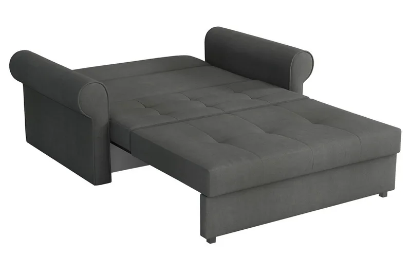 Bliaka 2-Pers.  Sovesofa - Velour/Sort - Møbler - Sofaer - Sovesofaer