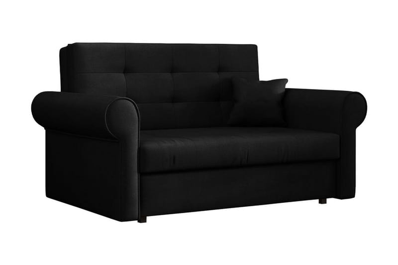 Bliaka 2-Pers.  Sovesofa, Velour/Sort