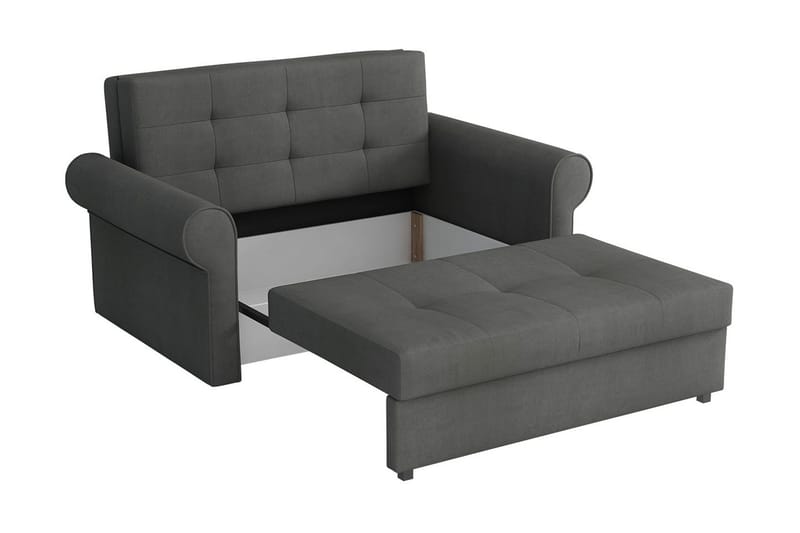Bliaka 2-Pers.  Sovesofa - Velour/Sort - Møbler - Sofaer - Sovesofaer