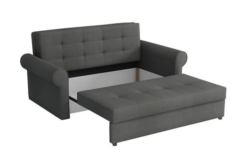 Bliaka Sovesofa - Velour/Sort - Møbler - Sofaer - Sovesofaer