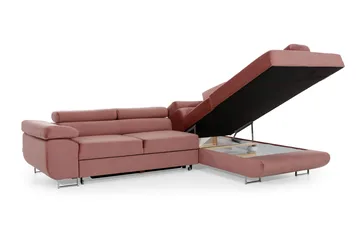 Bobis Sovesofa med Chaiselong Højre - Grå/Hvid - Møbler - Sofaer - Sovesofaer