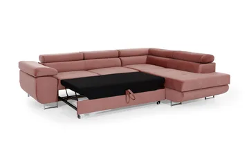 Bobis Sovesofa med Chaiselong Højre - Grå/Hvid - Møbler - Sofaer - Sovesofaer