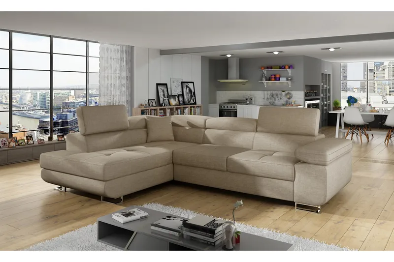 Bobis Sovesofa med Chaiselong Venstre, Beige