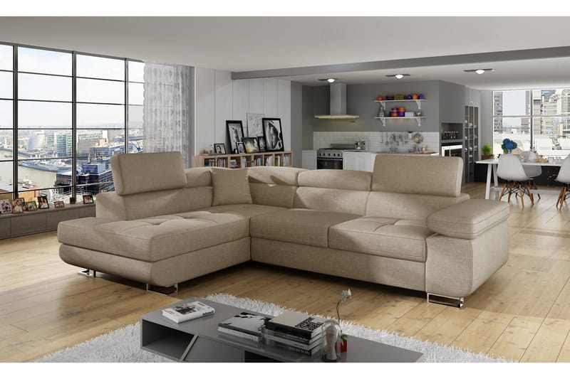 Bobis Sovesofa med Chaiselong Venstre, Beige