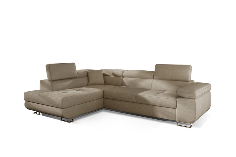 Bobis Sovesofa med Chaiselong Venstre - Beige - Sovesofaer - Sovesofa chaiselong