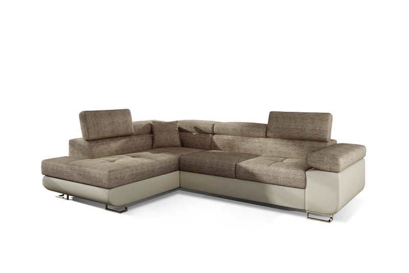 Bobis Sovesofa med Chaiselong Venstre - Beige - Møbler - Sofaer - Sovesofaer