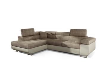 Bobis Sovesofa med Chaiselong Venstre - Beige - Møbler - Sofaer - Sovesofaer