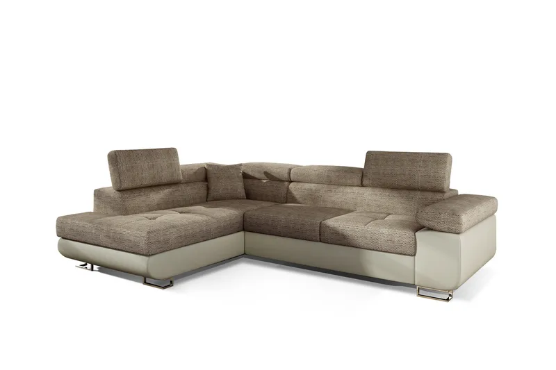 Bobis Sovesofa med Chaiselong Venstre - Beige - Møbler - Sofaer - Sovesofaer