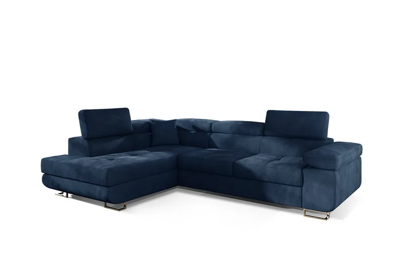 Bobis Sovesofa med Chaiselong Venstre - Blå - Møbler - Sofaer - Sovesofaer