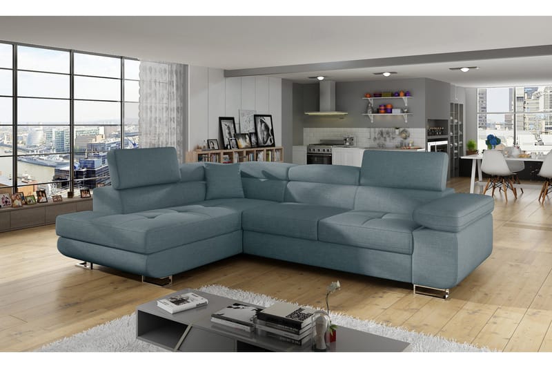 Bobis Sovesofa med Chaiselong Venstre, Blå