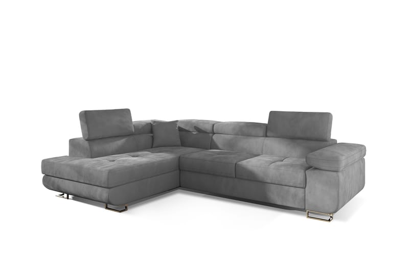 Bobis Sovesofa med Chaiselong Venstre - Grå - Møbler - Sofaer - Sovesofaer