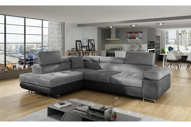 Bobis Sovesofa med Chaiselong Venstre, Grå