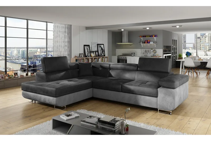 Bobis Sovesofa med Chaiselong Venstre, Grå