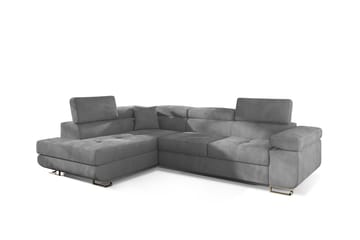Bobis Sovesofa med Chaiselong Venstre - Grå - Møbler - Sofaer - Sovesofaer