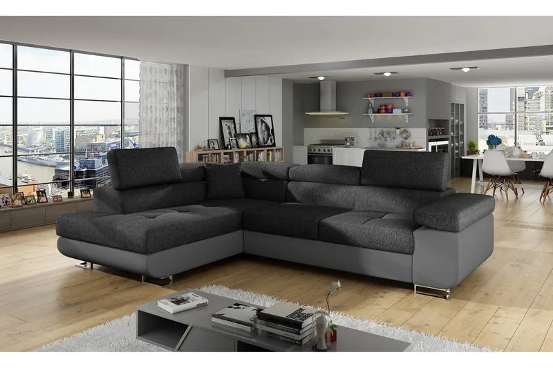 Bobis Sovesofa med Chaiselong Venstre, Grå