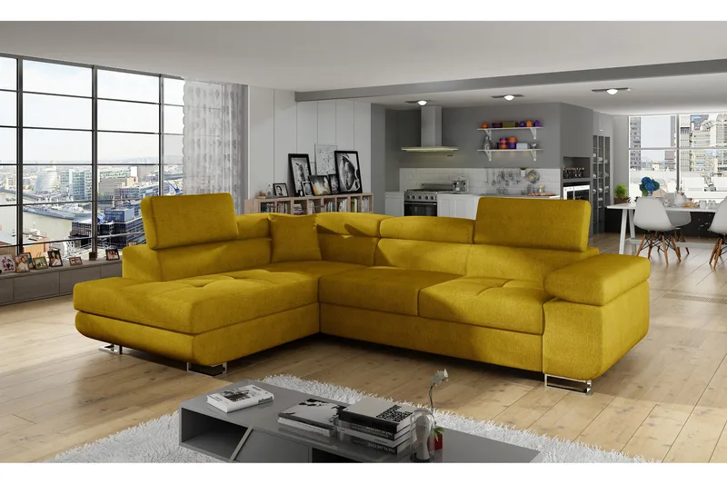 Bobis Sovesofa med Chaiselong Venstre, Gul