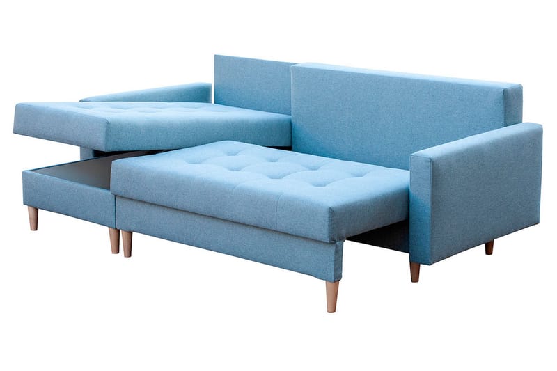 Bodo Sovesofa med diva 222x140x90 cm - Mørkegrå - Sovesofaer - Sovesofa chaiselong