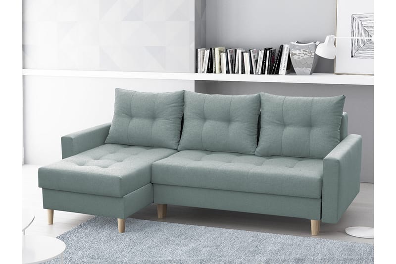 Bodo Sovesofa med divan - Grå - Møbler - Sofaer - Sovesofaer