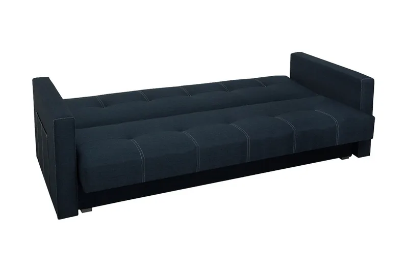 Bona 3-personers Rektangulær Sovesofa 115x190 cm med Opbevaring i Stof - Brun - Møbler - Sofaer - Sovesofaer