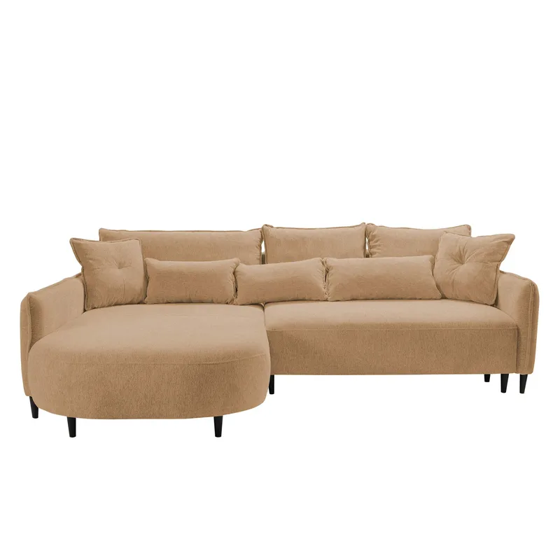 Bornalle 3-personers sovesofa med chaiselong - beige - Møbler - Sofaer - Sovesofaer