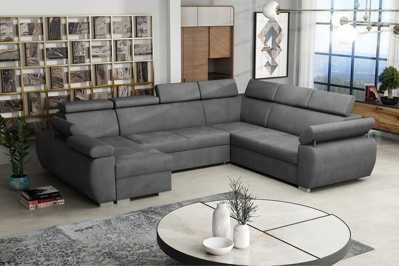 Boston Hjørnesofa Venstre - Mørkegrå - Møbler - Sofaer - Sovesofaer