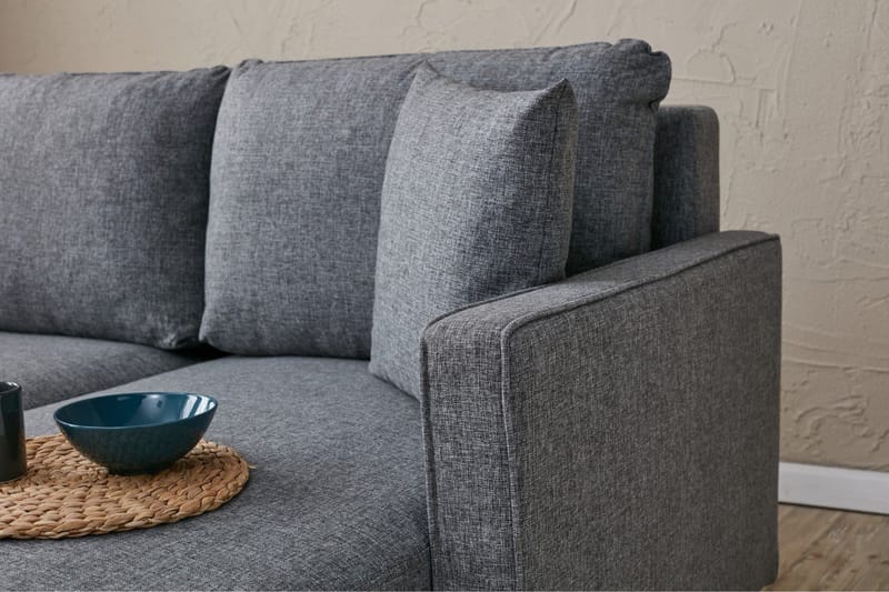 Braneles Sovesofa 3-personer - Grå - Møbler - Sofaer - Sovesofaer