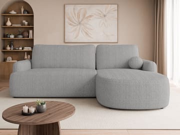 Branrel 3-personers sofa med chaiselong - grå - Møbler - Sofaer - Sovesofaer