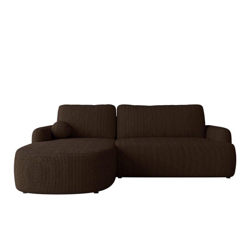 Branrel 3-personers sofa med chaiselong - brun - Møbler - Sofaer - Sovesofaer