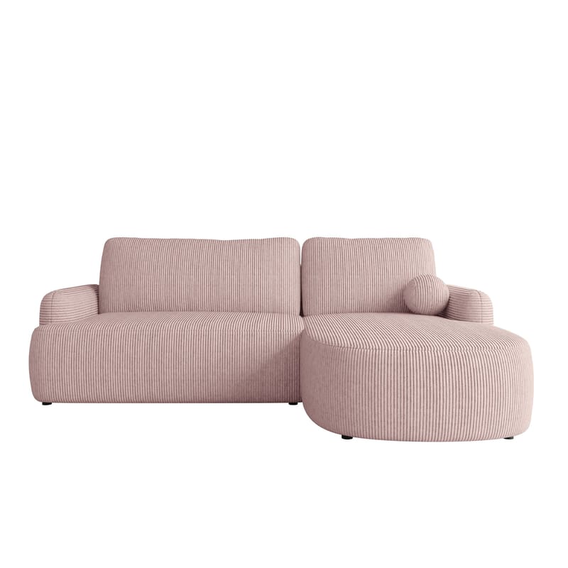 Branrel 3-personers sofa med chaiselong - pink - Møbler - Sofaer - Sovesofaer