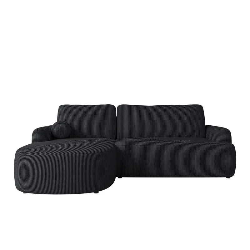 Branrel 3-personers sofa med chaiselong - sort - Møbler - Sofaer - Sovesofaer