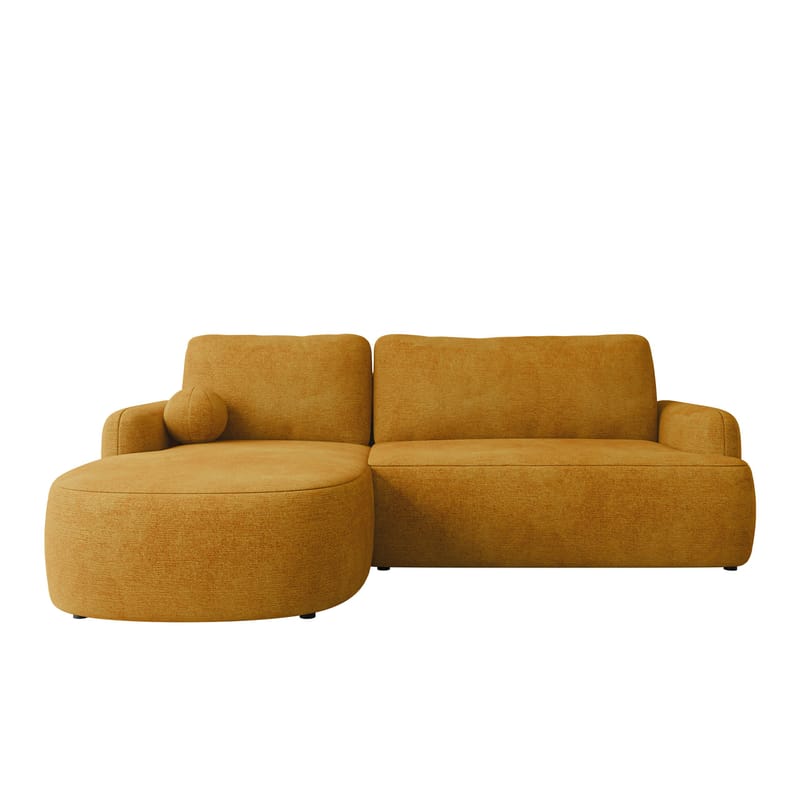 Branrel 3-personers sofa med chaiselong, gul