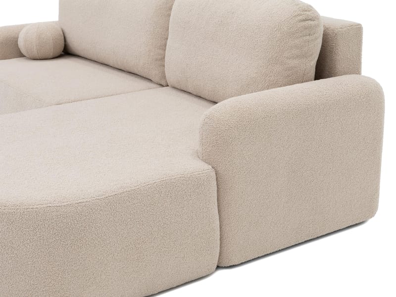 Branrel 3-personers sofa med chaiselong - gul - Møbler - Sofaer - Sovesofaer
