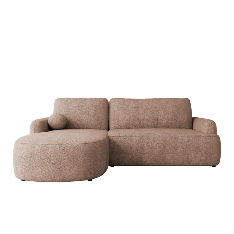 Branrel 3-personers sofa med chaiselong - pink - Møbler - Sofaer - Sovesofaer