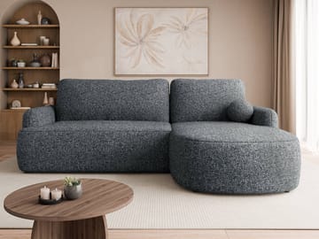 Branrel 3-personers sofa med chaiselong - grå - Møbler - Sofaer - Sovesofaer