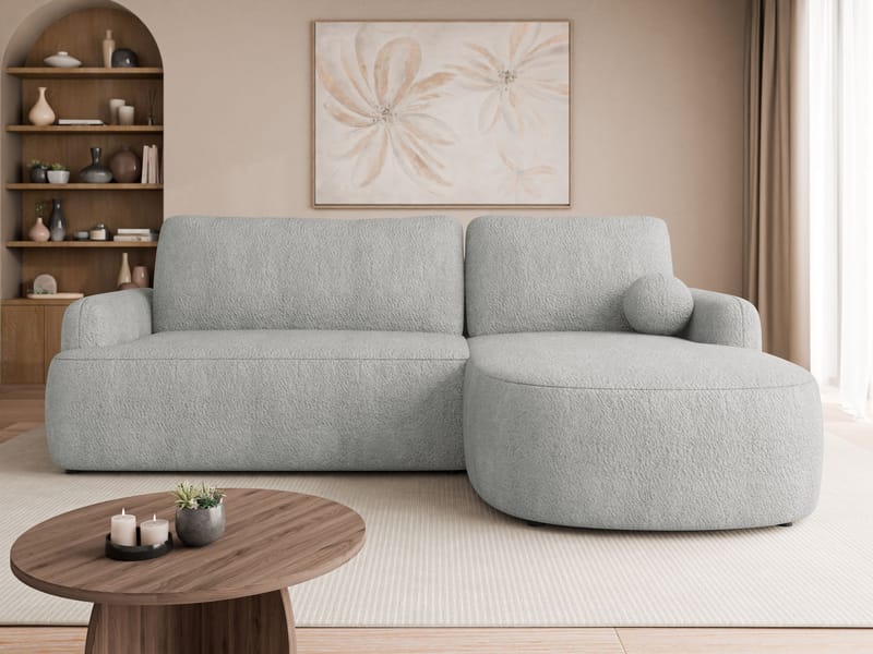 Branrel 3-personers sofa med chaiselong - grå - Møbler - Sofaer - Sovesofaer