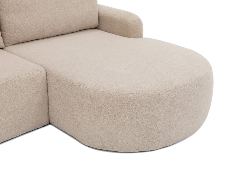 Branrel 3-personers sofa med chaiselong - gul - Møbler - Sofaer - Sovesofaer
