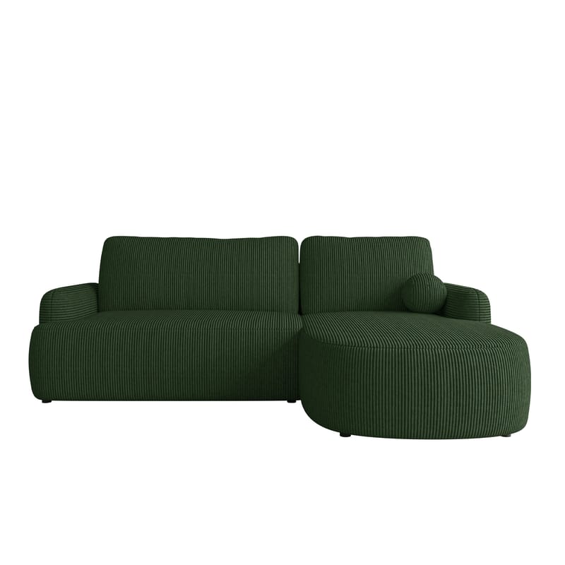Branrel 3-personers sofa med chaiselong - grøn - Møbler - Sofaer - Sovesofaer