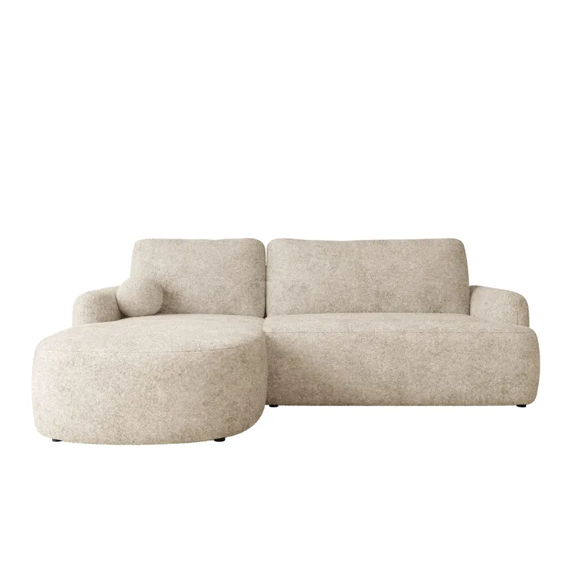 Branrel 3-personers sofa med chaiselong - beige - Møbler - Sofaer - Sovesofaer