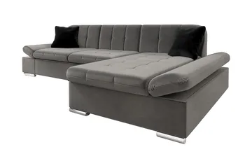 Branstad Hjørnesofa Højre - Grå - Møbler - Sofaer - Sovesofaer