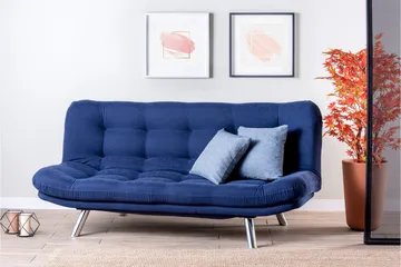 Breana 3-pers. Sovesofa - Marineblå - Møbler - Sofaer - Sovesofaer