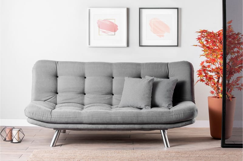 Breana 3-pers. Sovesofa - Grå - Møbler - Sofaer - Sovesofaer